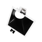 Spot Embutir Mr16 Piazza Angular - Taschibra Branco+preto