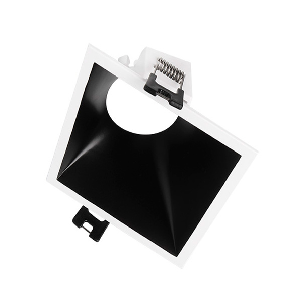 Spot Embutir Mr16 Piazza Angular - Taschibra Branco+preto