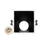 Spot Embutir Mr16 Piazza Angular - Taschibra Branco+preto