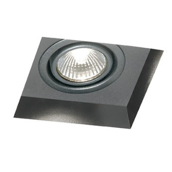 Spot Embutir No Frame Preto Para 1 Lâmpada Par20