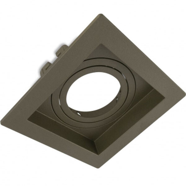 Spot Embutir Par20 Direcionável Quadrado Recuado Oliva