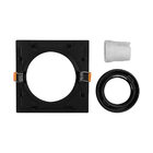 Spot Embutir Par20 Quadrado Recuado Preto