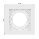 Spot Embutir Quadrado 1W AR70 Black & Decker Branco