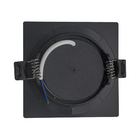 Spot Embutir Quadrado Alltop Led Mr11 3w 38º Preto Luz Fria 6