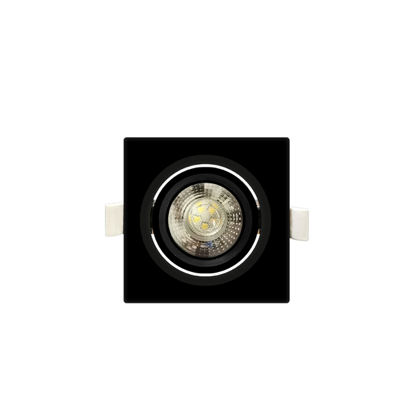 Spot Embutir Quadrado Alltop Led Mr16 5w 38º Preto Luz Neutra