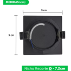 Spot Embutir Quadrado Alltop Led Mr16 5w 38º Preto Luz Neutra