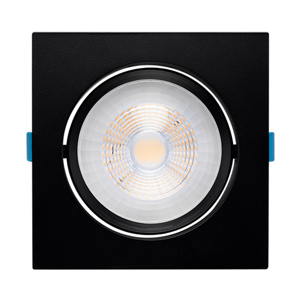 Spot Embutir Quadrado Easy Evo 12w 3000k 970lm Preto-stella