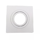 Spot Embutir Quadrado Mv Clic P/mini Dicróica Mr11 Branco Abs