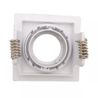 Spot Embutir Quadrado Mv Clic P/mini Dicróica Mr11 Branco Abs