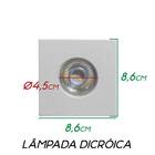 Spot Embutir Quadrado Rente Pop Gu10 P/dicroica Bella St1838