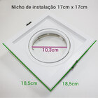 Spot Embutir Recuado Conecta Bella Iluminação Branco Ar111 Ns