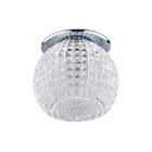 Spot Embutir Redondo Cristal 2 Unidades - Cromado