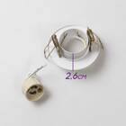 Spot Embutir Redondo Minidicroica Bella Dl057 + Led Gu10 Bf S