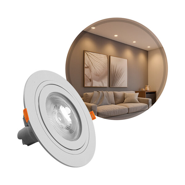 Spot Embutir Redondo Plano E27 P/ Lâmpada Par30 6282 St3251