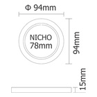 Spot Embutir Redondo Recuado Branco 9 4cm Led 6w 4000k Bivolt