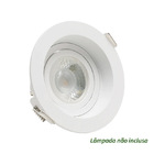 Spot Embutir Redondo Recuado Dicroica Mr16 Branco