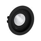 Spot Embutir Redondo Recuado Par20 Preto + Lâmpada Led 4,8w 2