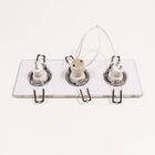 Spot Embutir Vidro Mantra + 3 Led Mr11 3w Mini Dicroica Branc