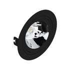 Spot Embutirar111 Redondo Preto Recuado - Saveenergy