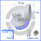 Spot Iluminação P/ Lâmpada Ar111 De Sobrepor Gu10