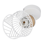 Spot Kanel 1Xe27 Metal e Madeira Branco Fosco Inspire