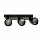 Spot Led 3 Focos Direct Mr16 12w Preto Taschibra 15090227