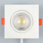 Spot Led 3w Embutir 3000k Direcionável Quadrado Bivolt Md1008