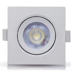 Spot Led 3w Embutir 6500k Direcionável Quadrado Bivolt Md1009