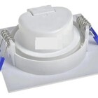 Spot Led 3w Quadrado 7,5 X 7,5 Cm Embutir Bivolt Branco Frio