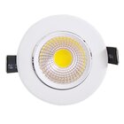 Spot Led 5w Embutir Cob 3000k Branco Quente Direcionavel Ctb