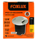 Spot Led Balizador Foxlux 1,5w 3000k 2 Fachos Branco