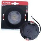 Spot Led Cob Redondo 5w Preto Direcionavel Bivolt Branco Frio