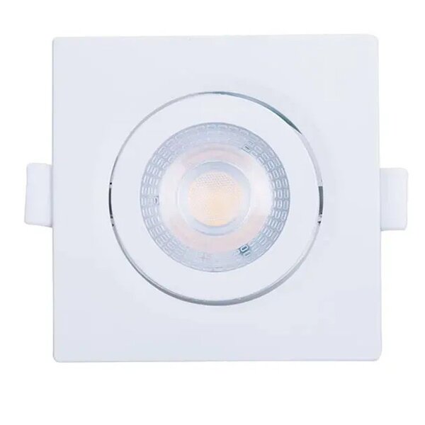 Spot Led De Embutir Quadrado Branco 7w 6500k Nordecor/mbled 6