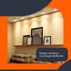 Spot Led De Sobrepor Quadrado 3w 3000k Preto 110v Para Teto P