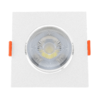 Spot Led Direcionavel Quadrado De Embutir 5w Bivolt 6500k Bra