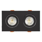 Spot Led Duplo 2x 5w 6500k Preto - Llum Cor Branco 110v/220v
