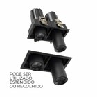 Spot Led Duplo De Embutir Aiva 14w 2700k 6482 Nordecor St3056