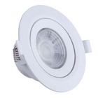 Spot Led Embutido Gesso 10w Redondo Direcionável Luz Quente O