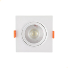 Spot Led Embutir 5w Quadrado Direcionável Branco Pvc Bivolt