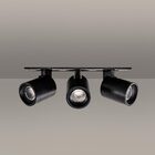 Spot Led Embutir Kawi Retrátil Triplo Preto 6w 3000k Irc90 66