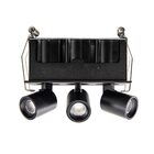 Spot Led Embutir Kawi Retrátil Triplo Preto 6w 3000k Irc90 66