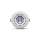Spot Led Embutir Redondo 5w Em Bivolt Branco Quente*
