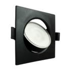 Spot Led Foxlux Quadrado Embutir 5w 3000k Bivolt Preto
