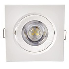 Spot Led Foxlux Quadrado Embutir 5w Bivolt 6500k Branco Kit 5