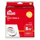 Spot Led Kian De Embutir 5w Branco Quente 3000k Luz Amarela Q