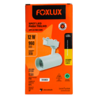 Spot Led Para Trilho Foxlux 12w 3000k Bivolt Branco