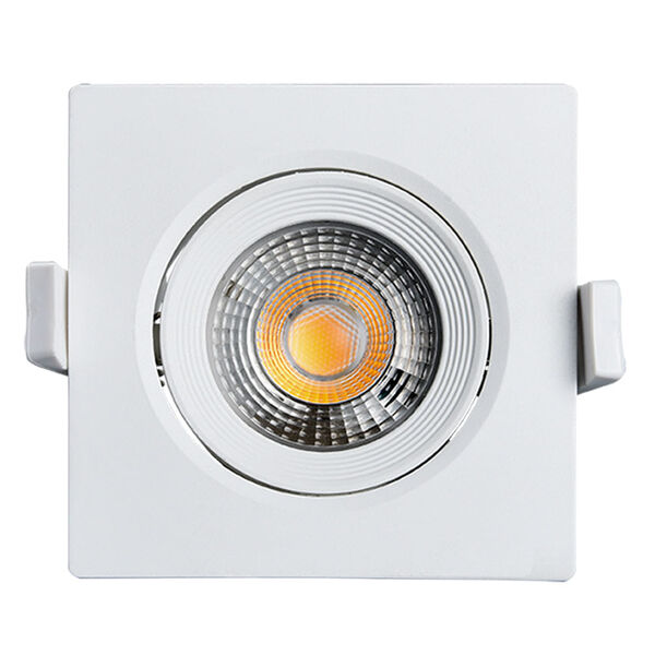 Spot Led Quadrado Black + Decker 10w Branco Quente