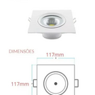 Spot Led Quadrado De Embutir Avant Supimpa 7w 4000k Bivolt