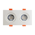 Spot Led Quadrado De Embutir Easy Duplo 10w Bivolt Llum 4000k