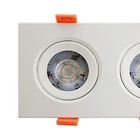 Spot Led Quadrado De Embutir Easy Duplo 10w Bivolt Llum 4000k